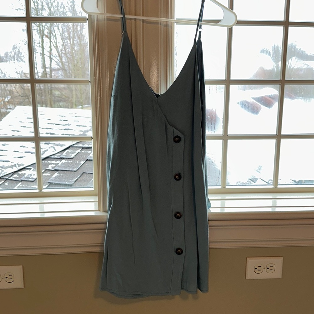 Iight blue sun dress